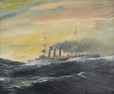 Emden rides waves of the Indian Ocean by Vincent Alexander Booth